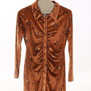 House of Harlow Velvet Shirt Dress